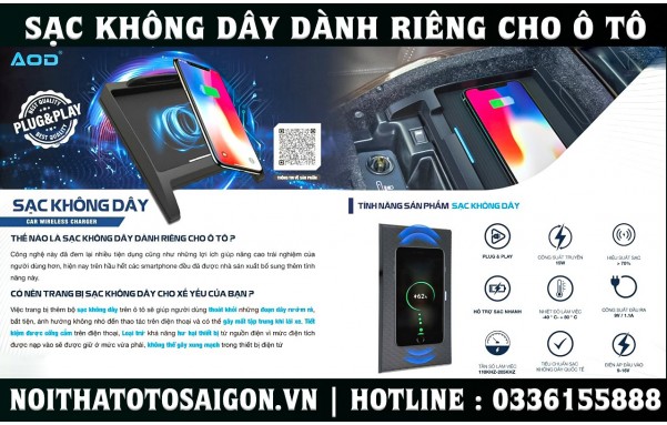 Sạc không dây thông minh cho ô tô