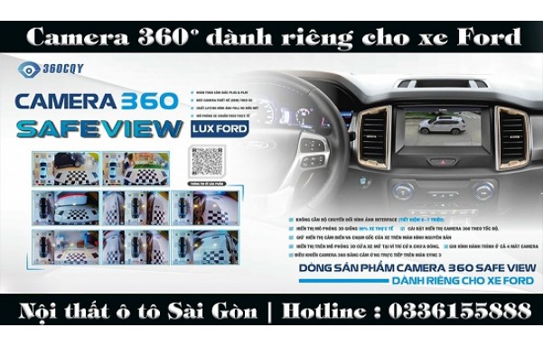 Camera 360 3D Safeview Lux dành riêng cho các dòng xe Ford