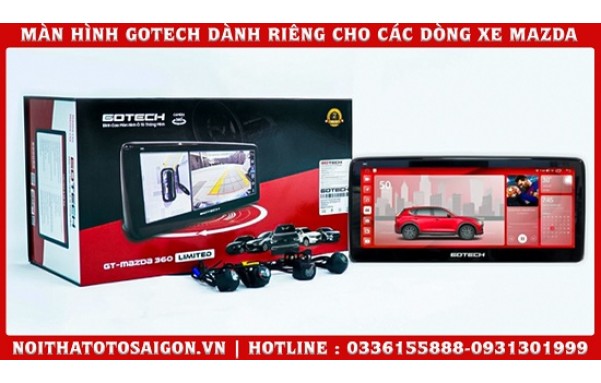 MÀN HÌNH LIỀN CAMERA 360 GOTECH GT MAZDA 360 PRO