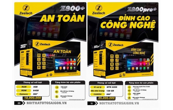 Màn Hình Liền Camera 360 Độ Zestech Z800+ Cho Ô Tô