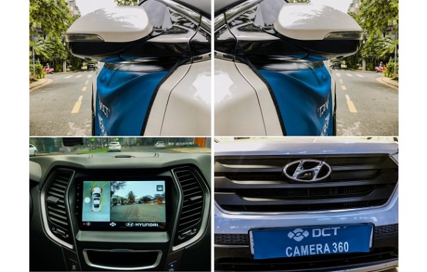 ĐỘ CAMERA 360 DCT CHO XE HYUNDAI SANTAFE