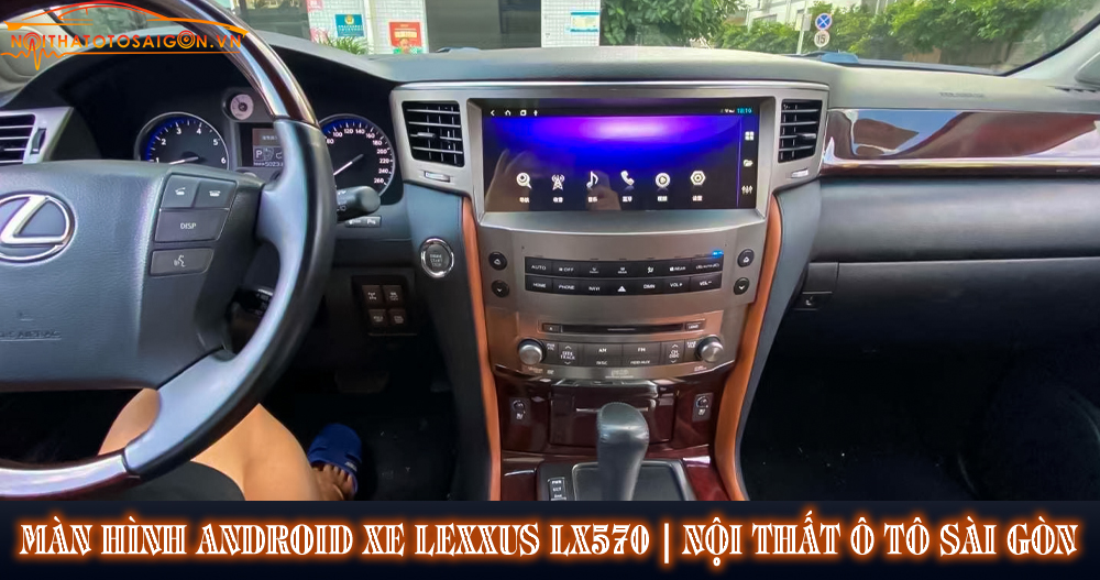 màn hình android cho xe lexus lx570