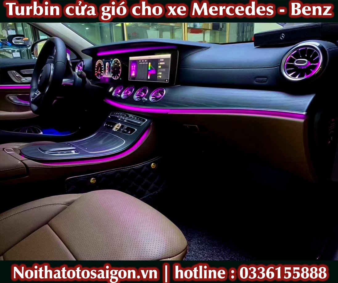 Turbine cửa gió led cho mercedes