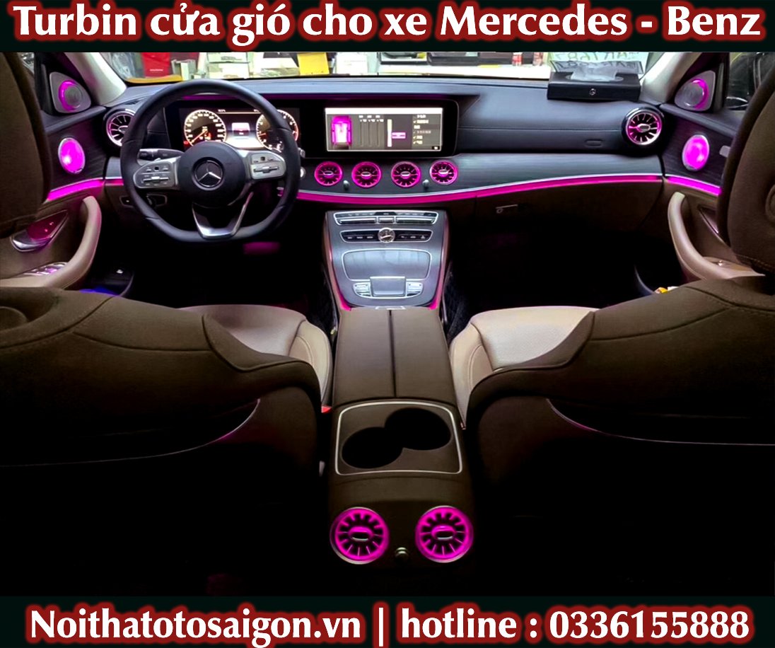 Turbine cửa gió led cho mercedes