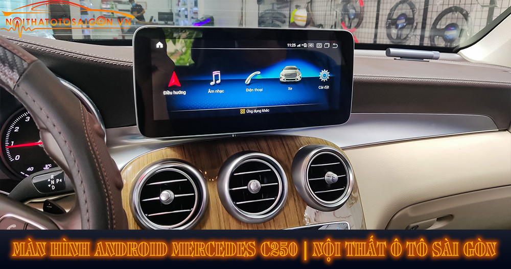 Màn hình android xe mercedes c250