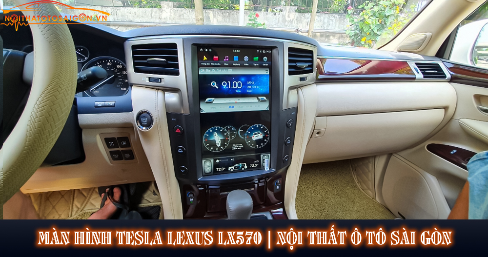 màn hình tesla xe lexus lx570